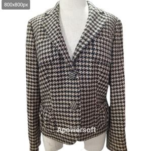 Rena Lange Noir Sandals tweeted Light Academia blazer